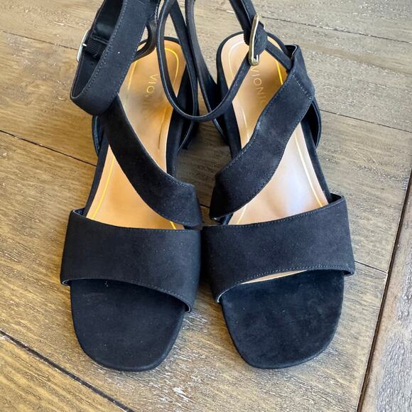 Vionic Samara Block Wedge Sandals Size 6.5 EU 36.5 Party Wedding Event Comfort - Picture 4 of 13